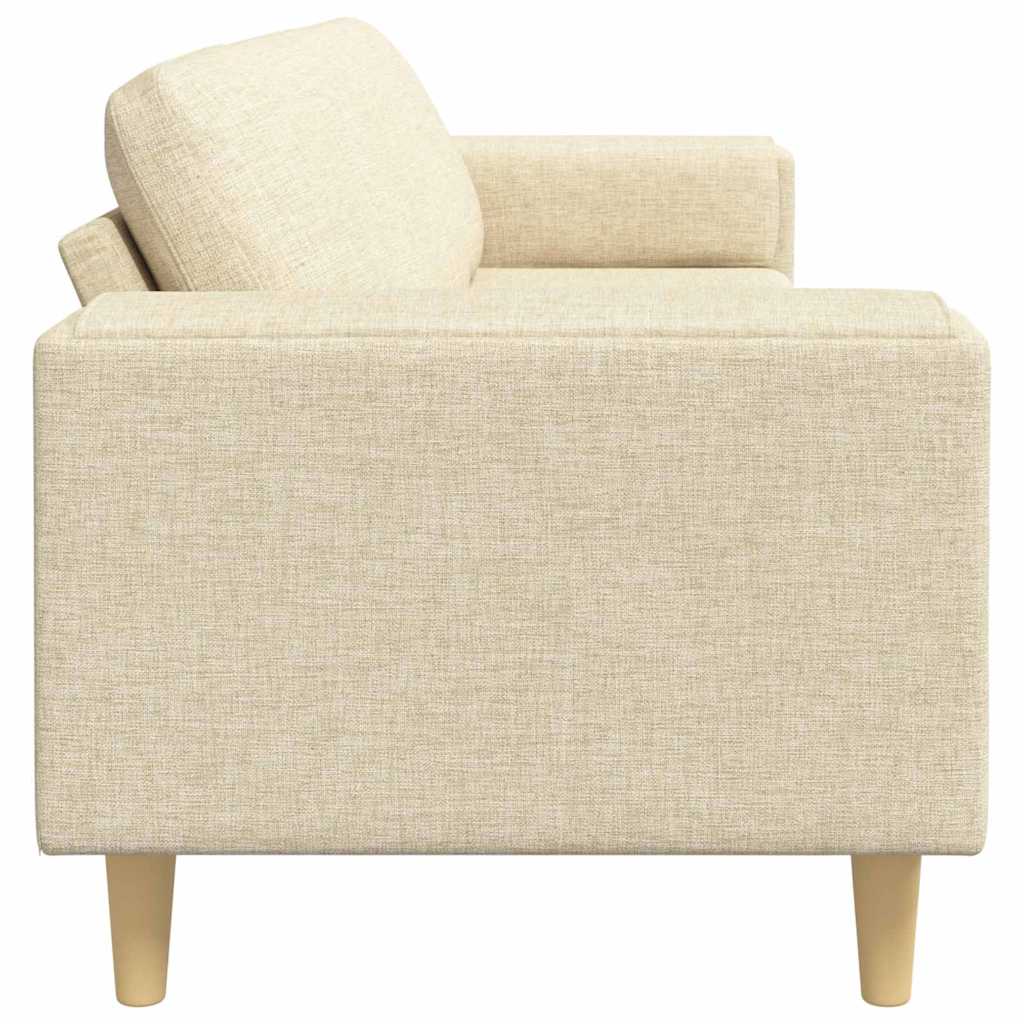 vidaXL Sofa do salonu Kremowy 250 x 77 x 76 cm Poliester