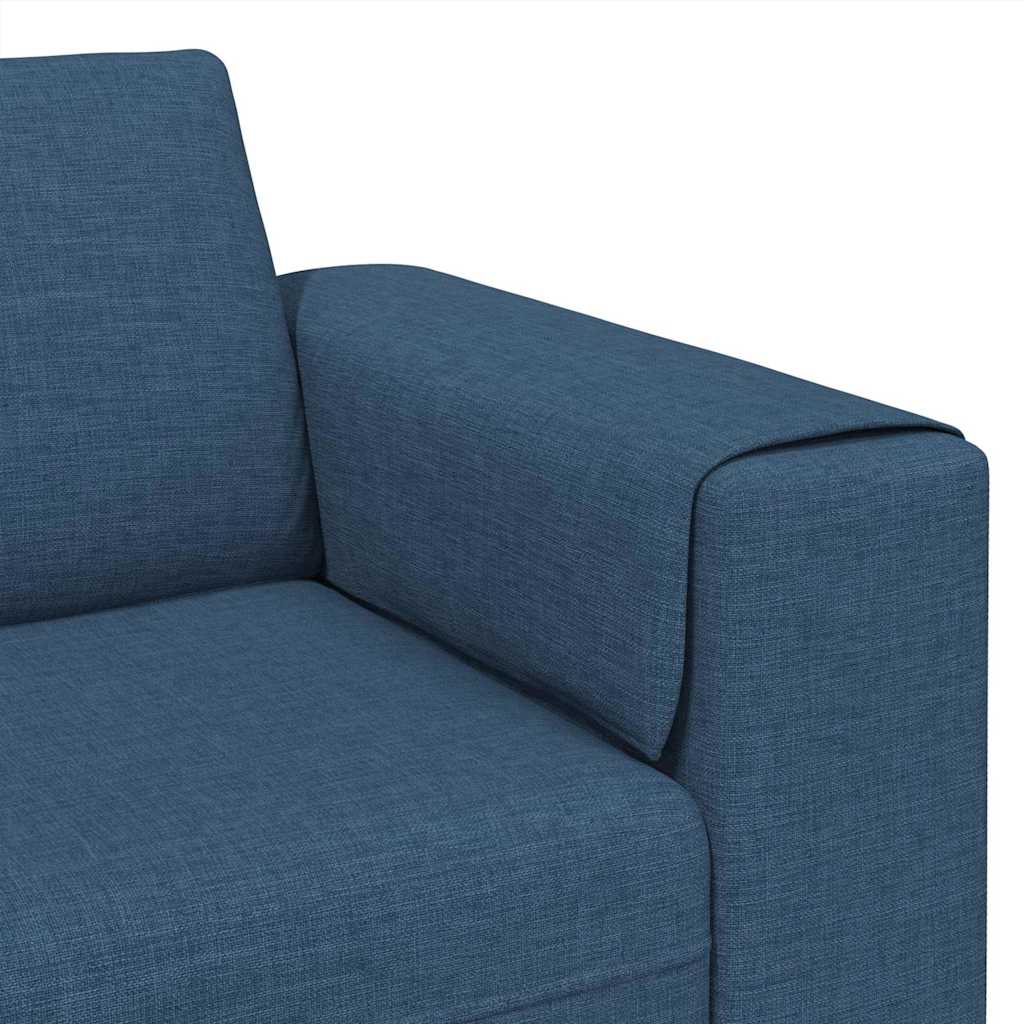 vidaXL Sofa do salonu Niebieski 250 x 77 x 76 cm Poliester
