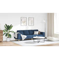 vidaXL Sofa do salonu Niebieski 250 x 77 x 76 cm Poliester