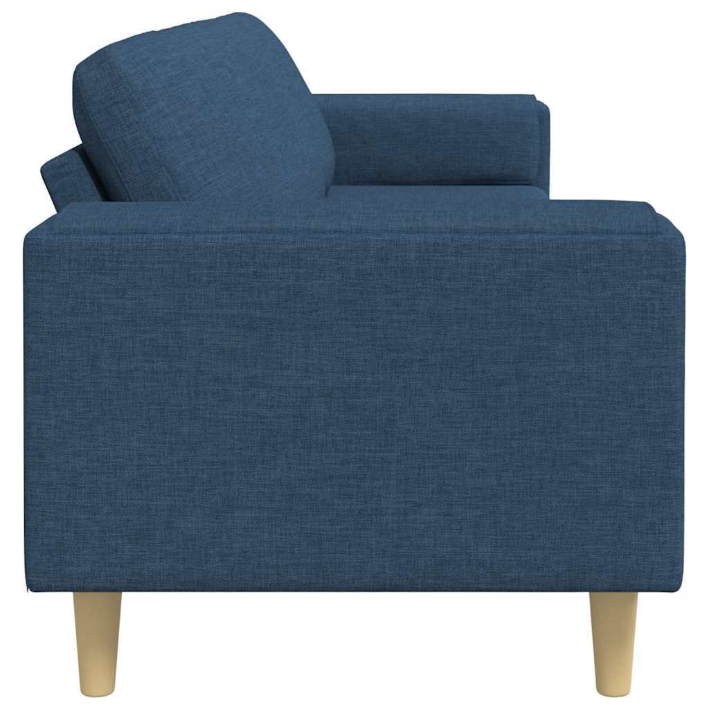 vidaXL Sofa do salonu Niebieski 250 x 77 x 76 cm Poliester