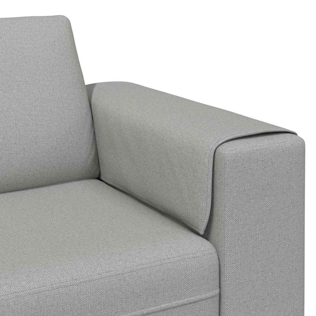 vidaXL Sofa do salonu Szary chmur 250 x 77 x 76 cm Poliester