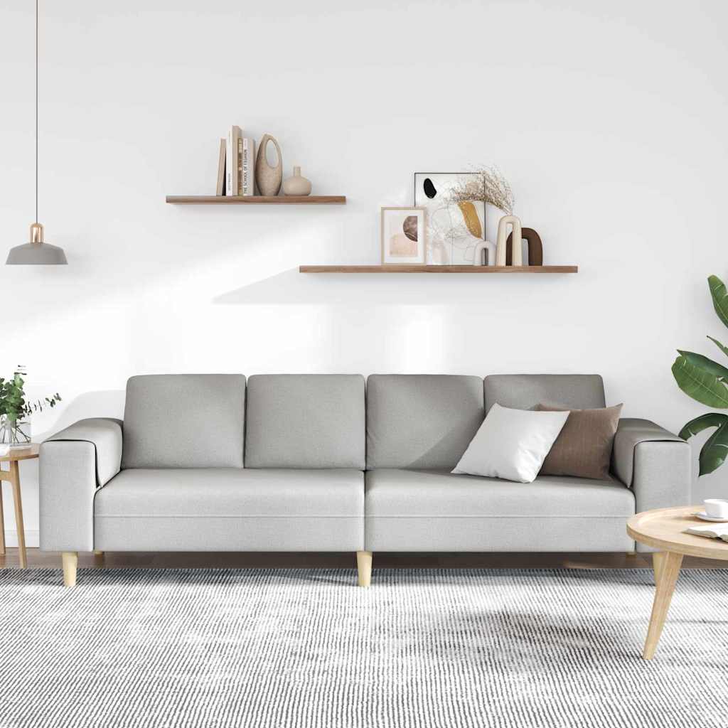vidaXL Sofa do salonu Szary chmur 250 x 77 x 76 cm Poliester