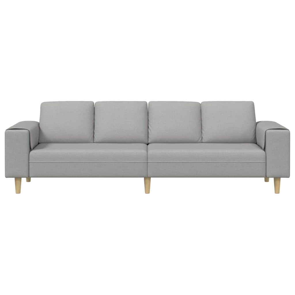 vidaXL Sofa do salonu Szary chmur 250 x 77 x 76 cm Poliester