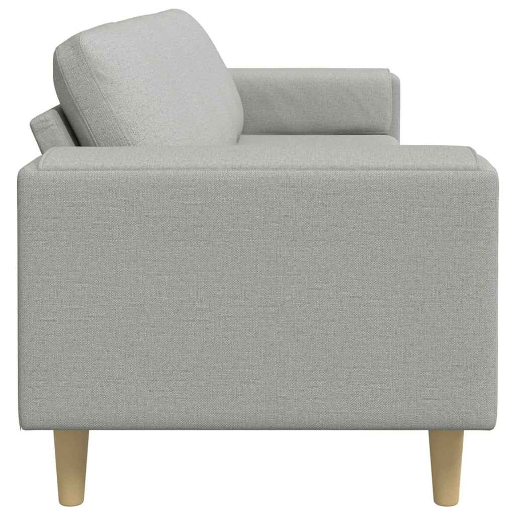 vidaXL Sofa do salonu Szary chmur 250 x 77 x 76 cm Poliester