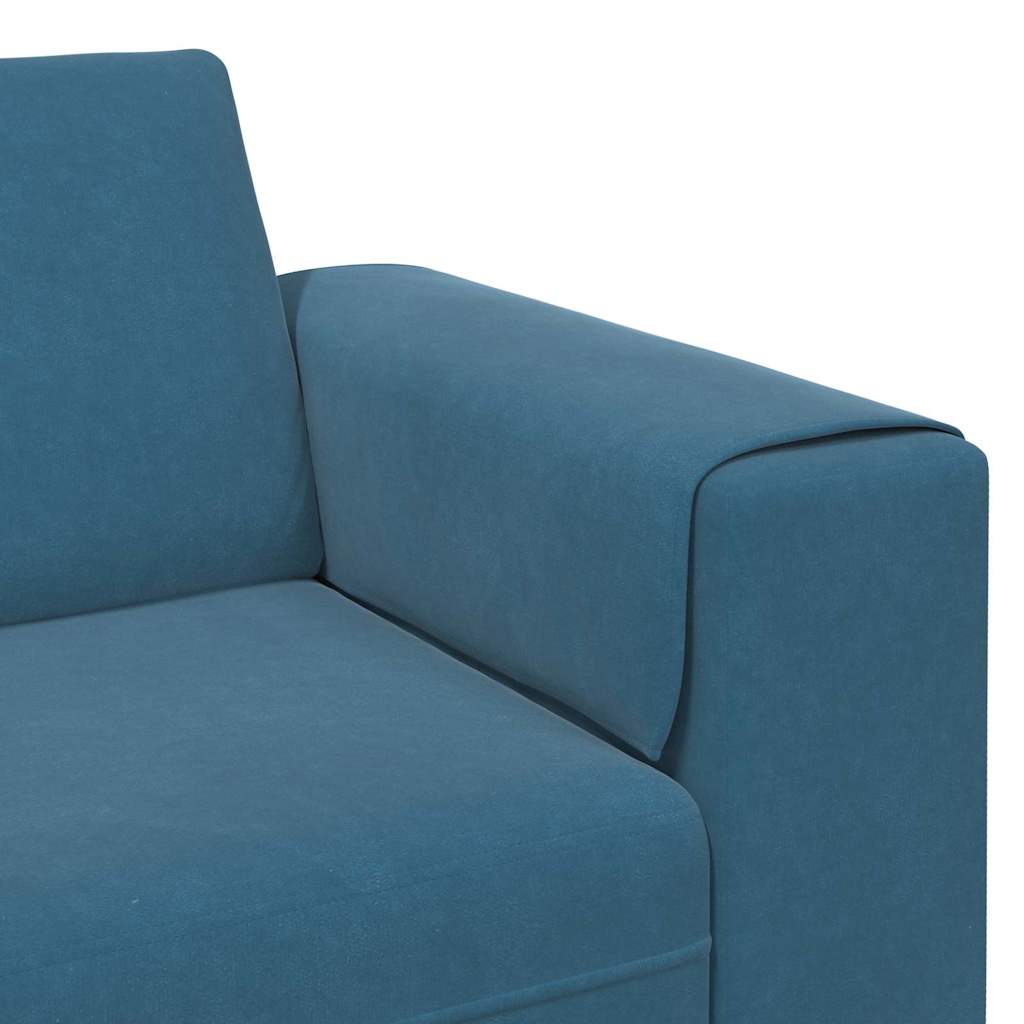 vidaXL Sofa do salonu Niebieski 250 x 77 x 76 cm