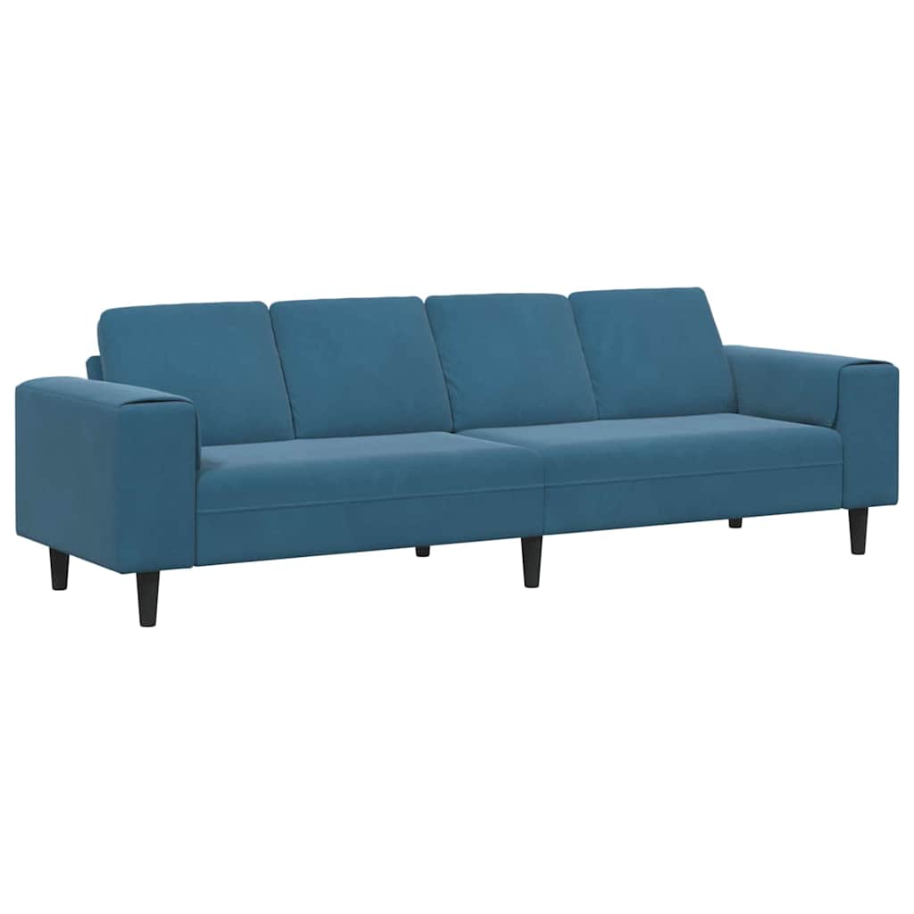 vidaXL Sofa do salonu Niebieski 250 x 77 x 76 cm