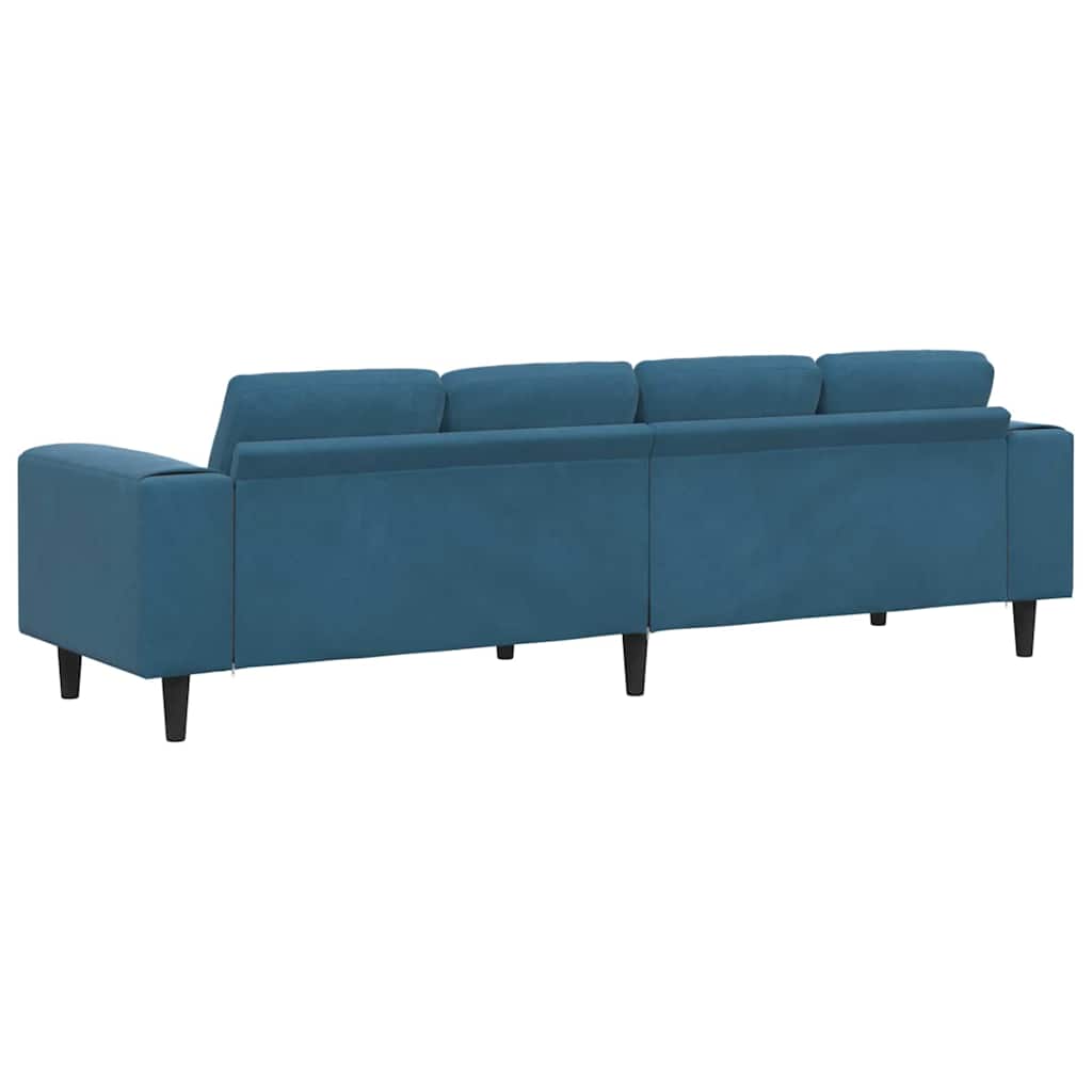 vidaXL Sofa do salonu Niebieski 250 x 77 x 76 cm