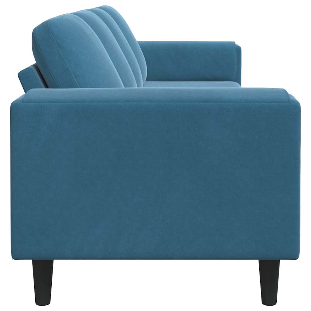 vidaXL Sofa do salonu Niebieski 250 x 77 x 76 cm
