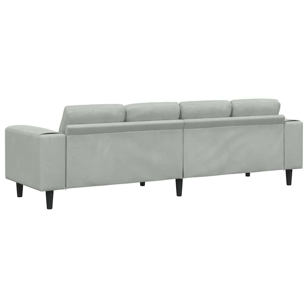 vidaXL Sofa do salonu Jasnoszary 250 x 77 x 76 cm