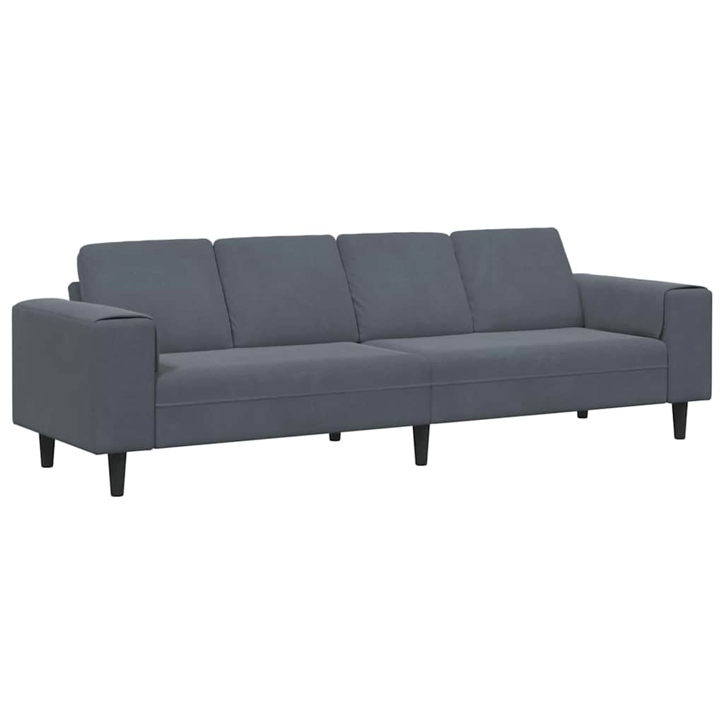 vidaXL Sofa do salonu Ciemnoszary 250 x 77 x 76 cm