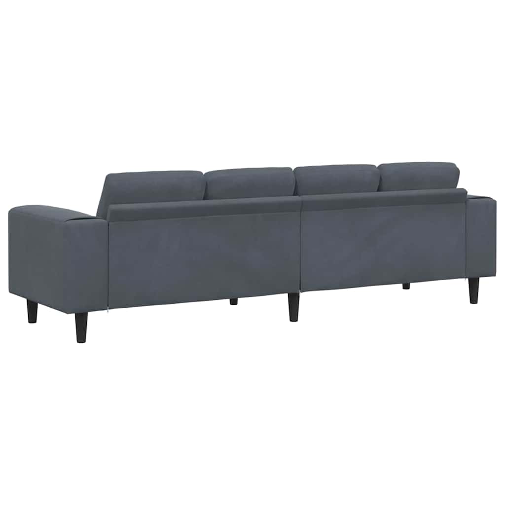 vidaXL Sofa do salonu Ciemnoszary 250 x 77 x 76 cm