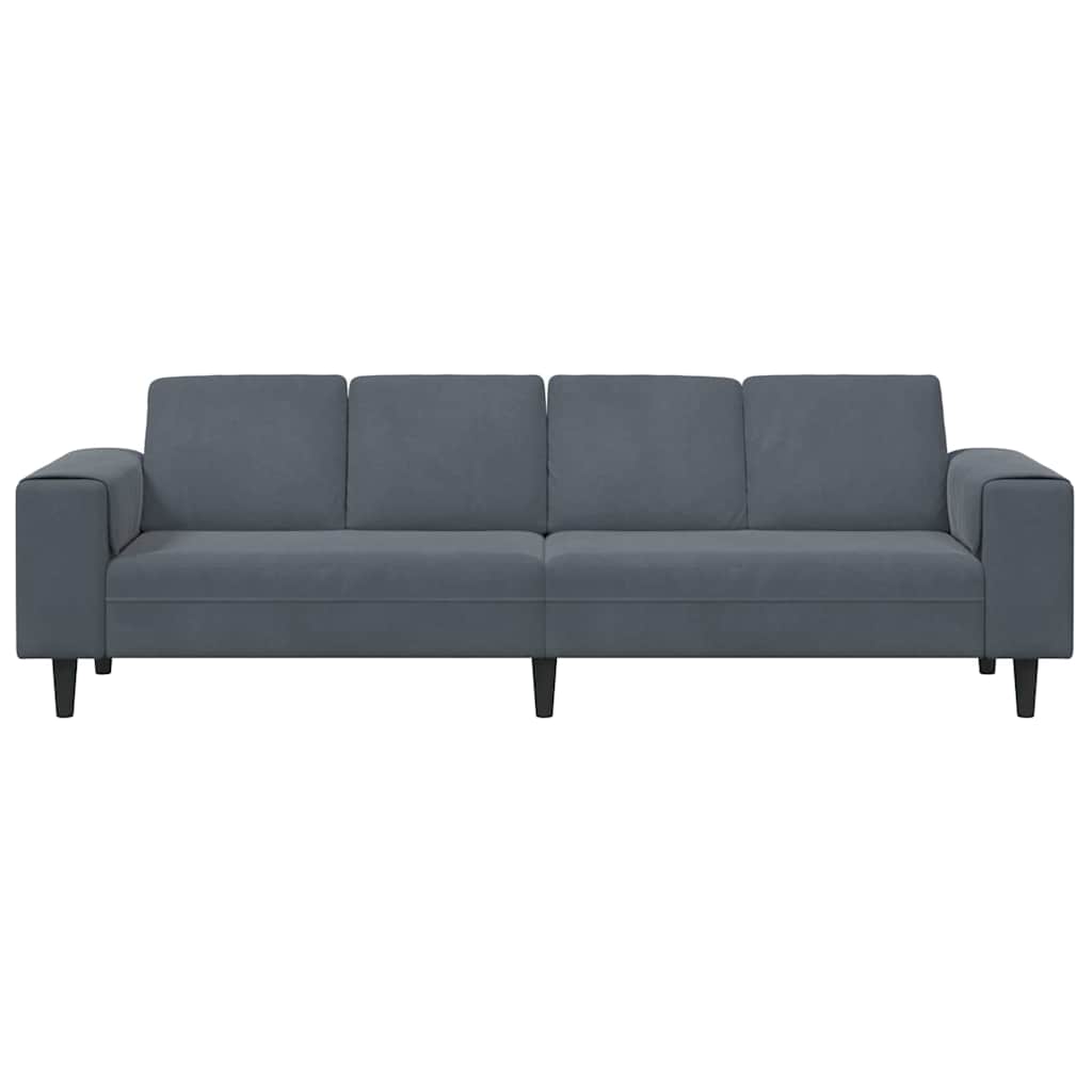 vidaXL Sofa do salonu Ciemnoszary 250 x 77 x 76 cm