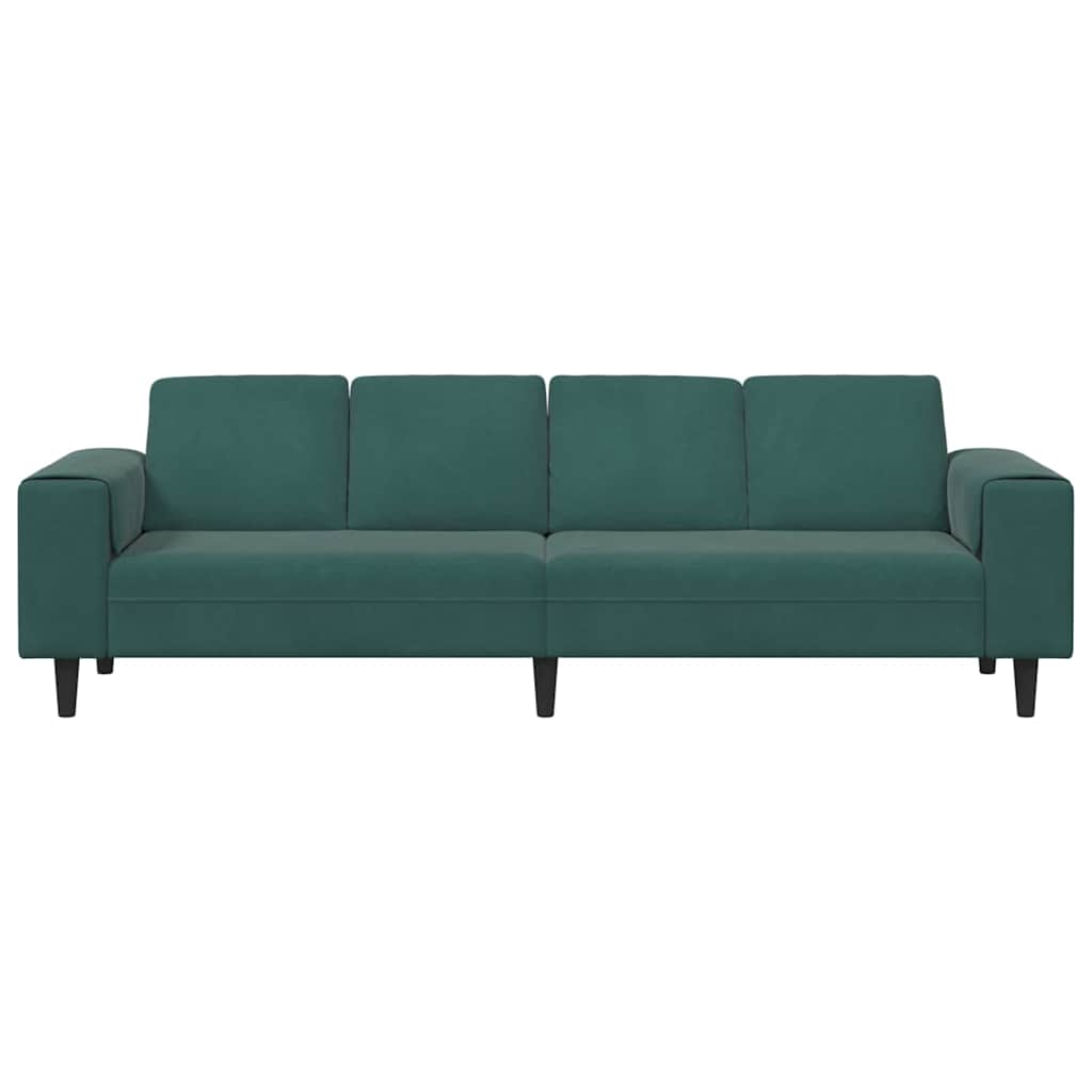 vidaXL Sofa do salonu Ciemna zieleń 250 x 77 x 76 cm