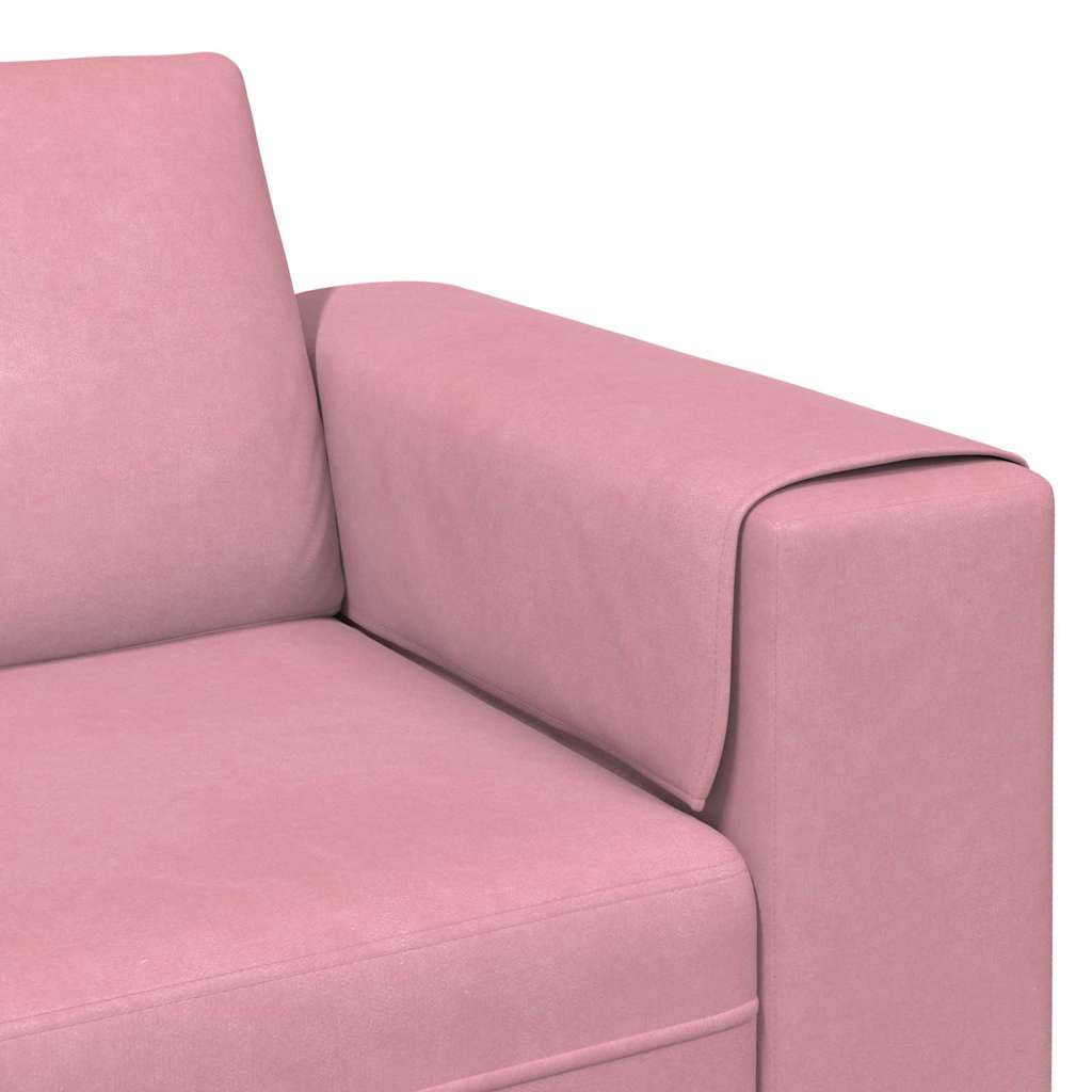 vidaXL Sofa do salonu Różowy 250 x 77 x 76 cm