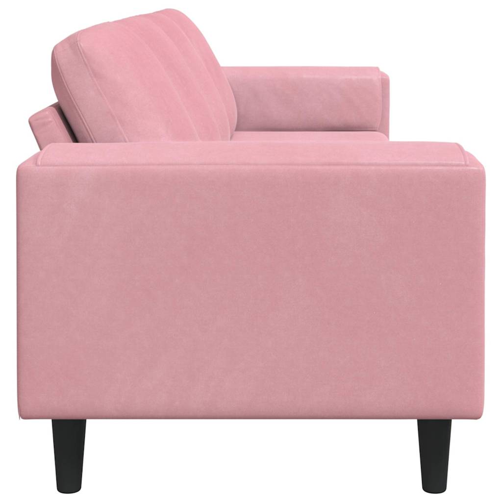 vidaXL Sofa do salonu Różowy 250 x 77 x 76 cm