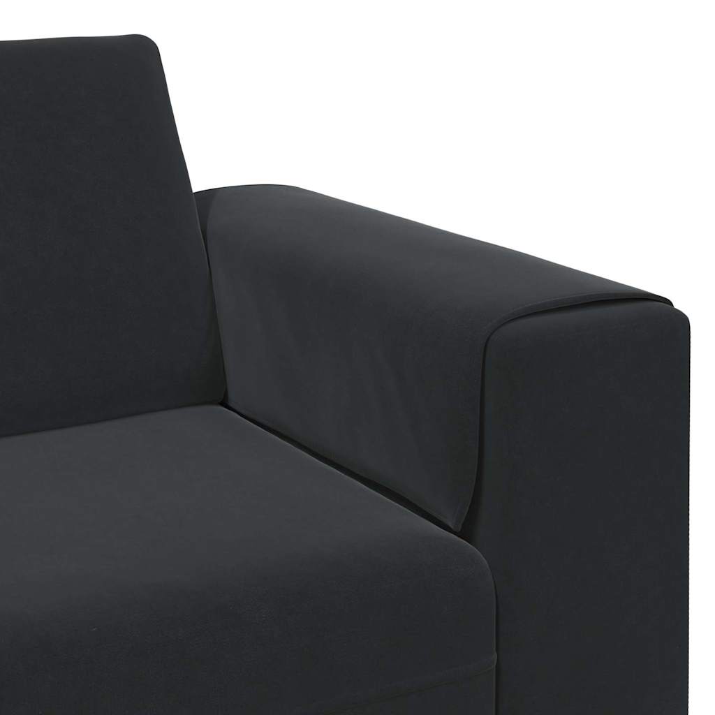 vidaXL Sofa do salonu Czarny 250 x 77 x 76 cm