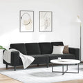 vidaXL Sofa do salonu Czarny 250 x 77 x 76 cm