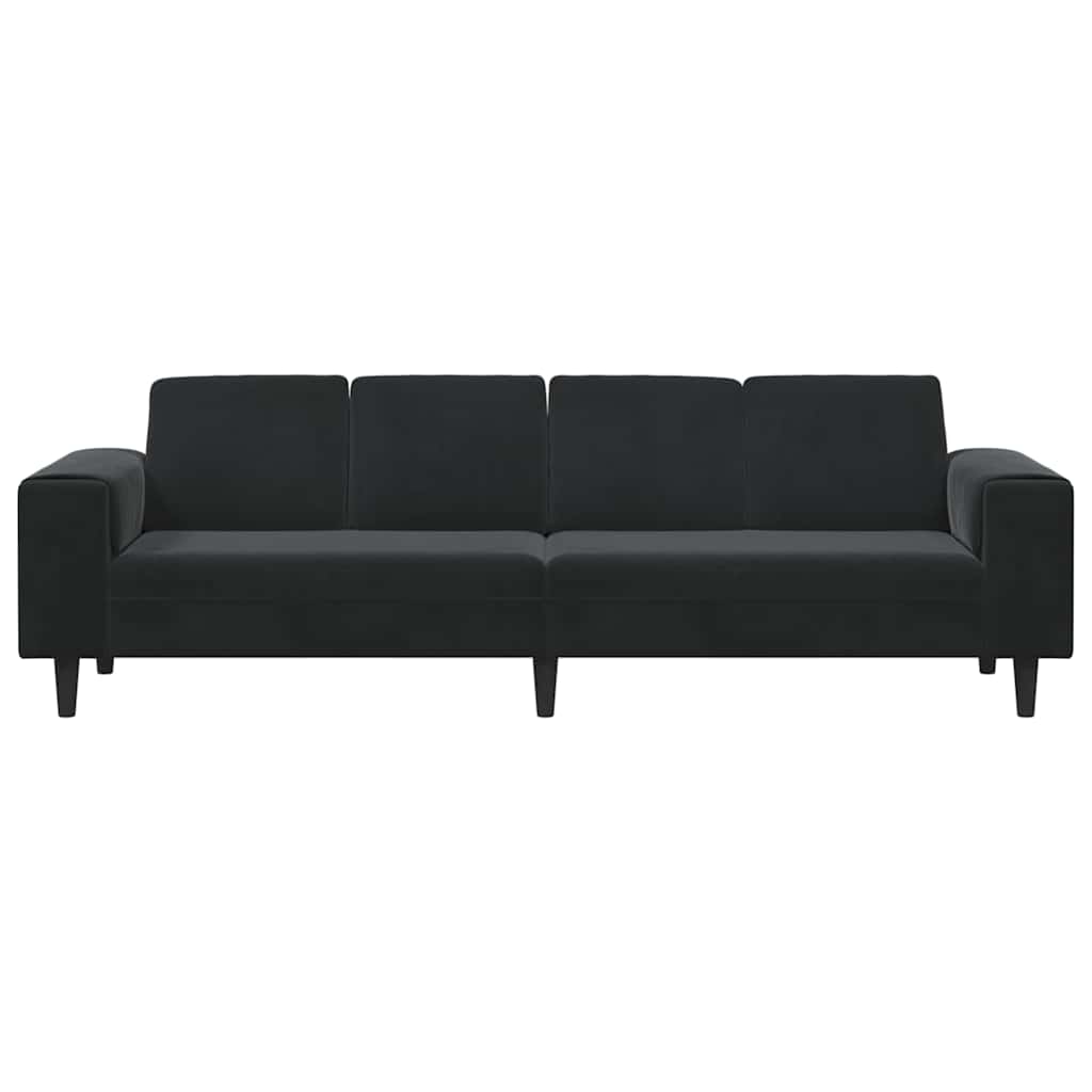 vidaXL Sofa do salonu Czarny 250 x 77 x 76 cm
