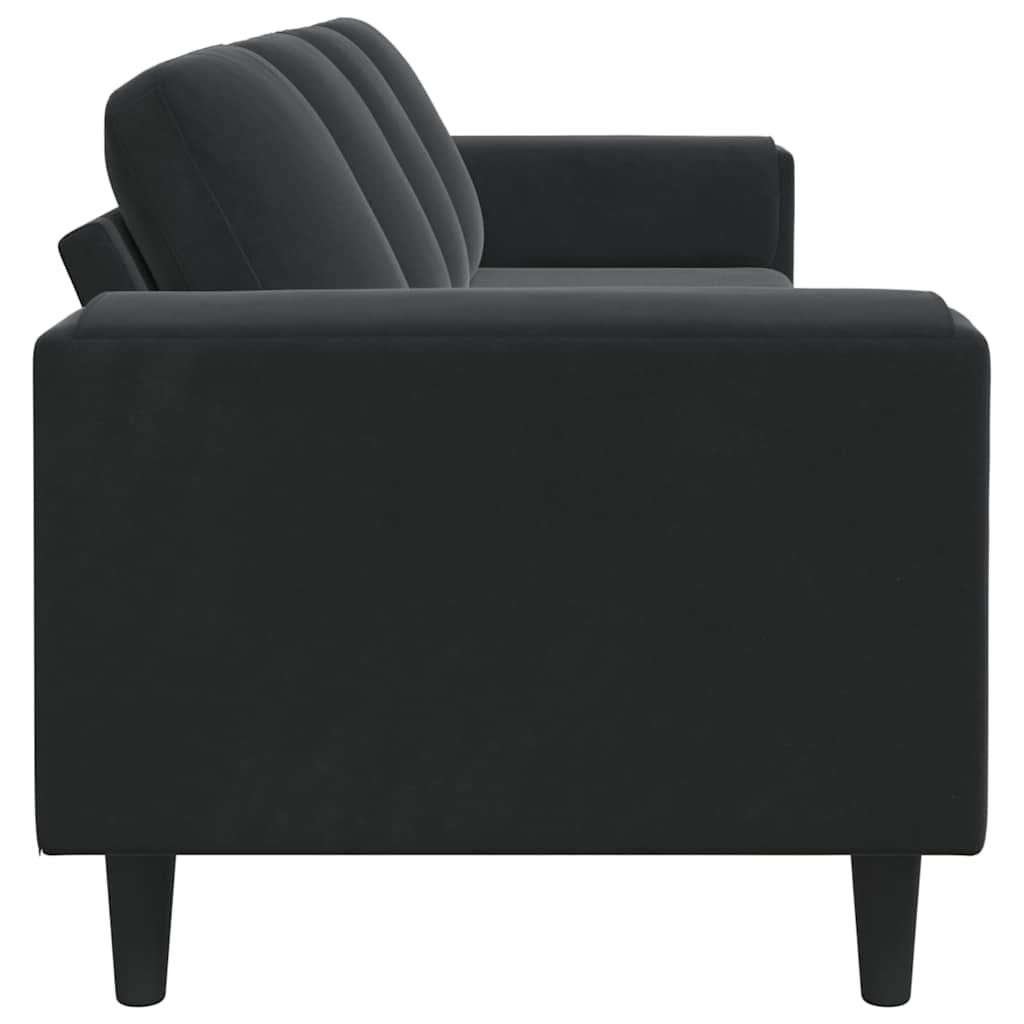 vidaXL Sofa do salonu Czarny 250 x 77 x 76 cm