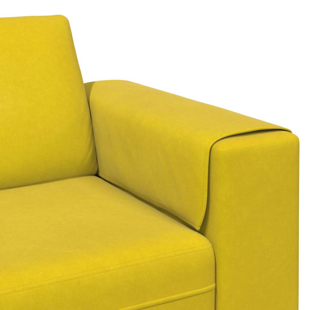 vidaXL Sofa do salonu Żółty 250 x 77 x 76 cm