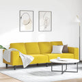 vidaXL Sofa do salonu Żółty 250 x 77 x 76 cm