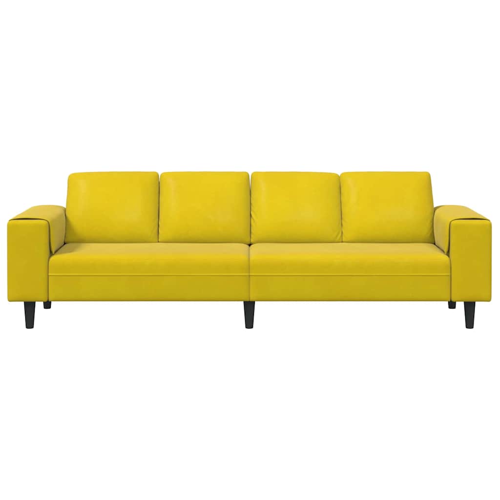 vidaXL Sofa do salonu Żółty 250 x 77 x 76 cm