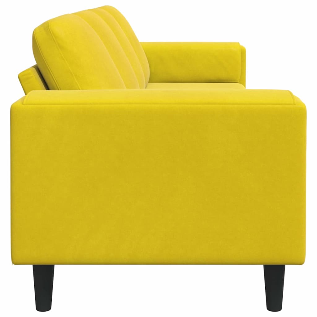 vidaXL Sofa do salonu Żółty 250 x 77 x 76 cm
