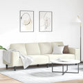 vidaXL Sofa do salonu Kremowy 250 x 77 x 76 cm