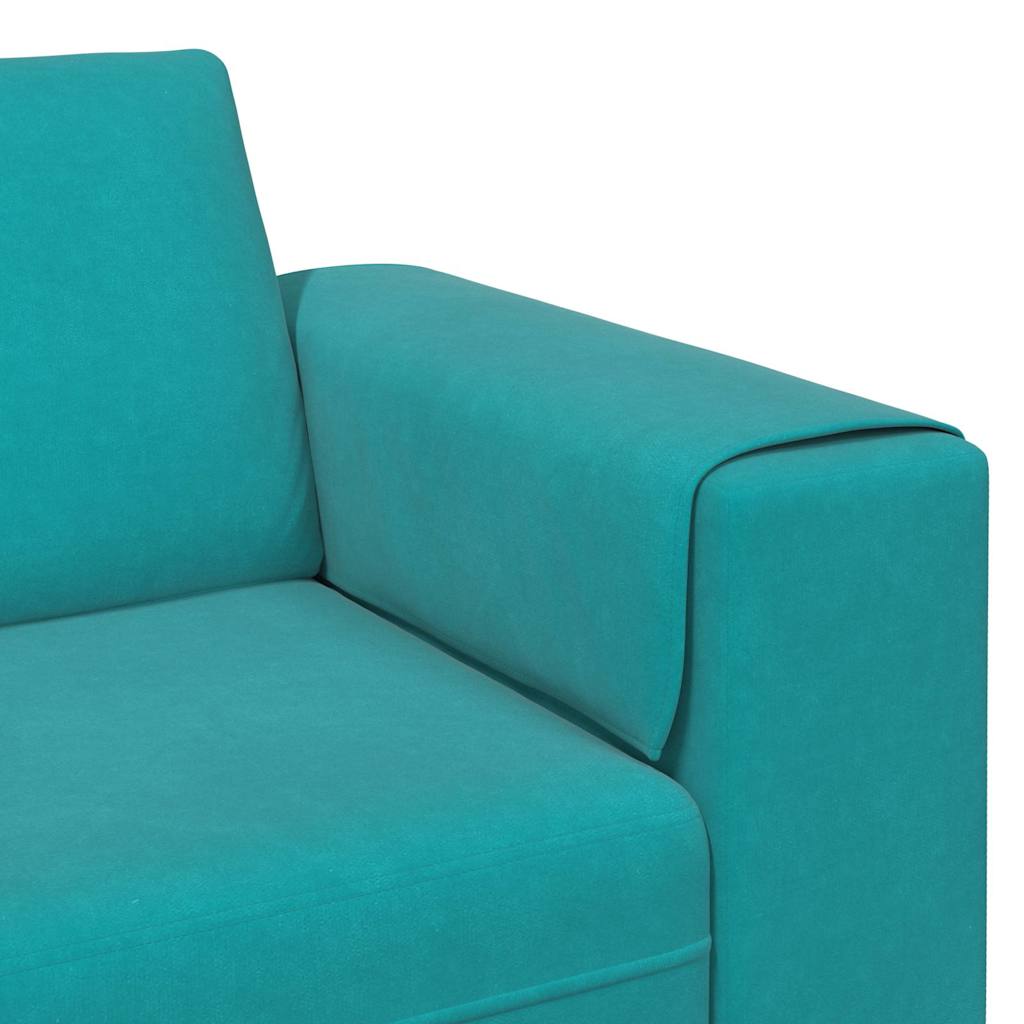 vidaXL Sofa do salonu Turkusowy 250 x 188 x 76 cm