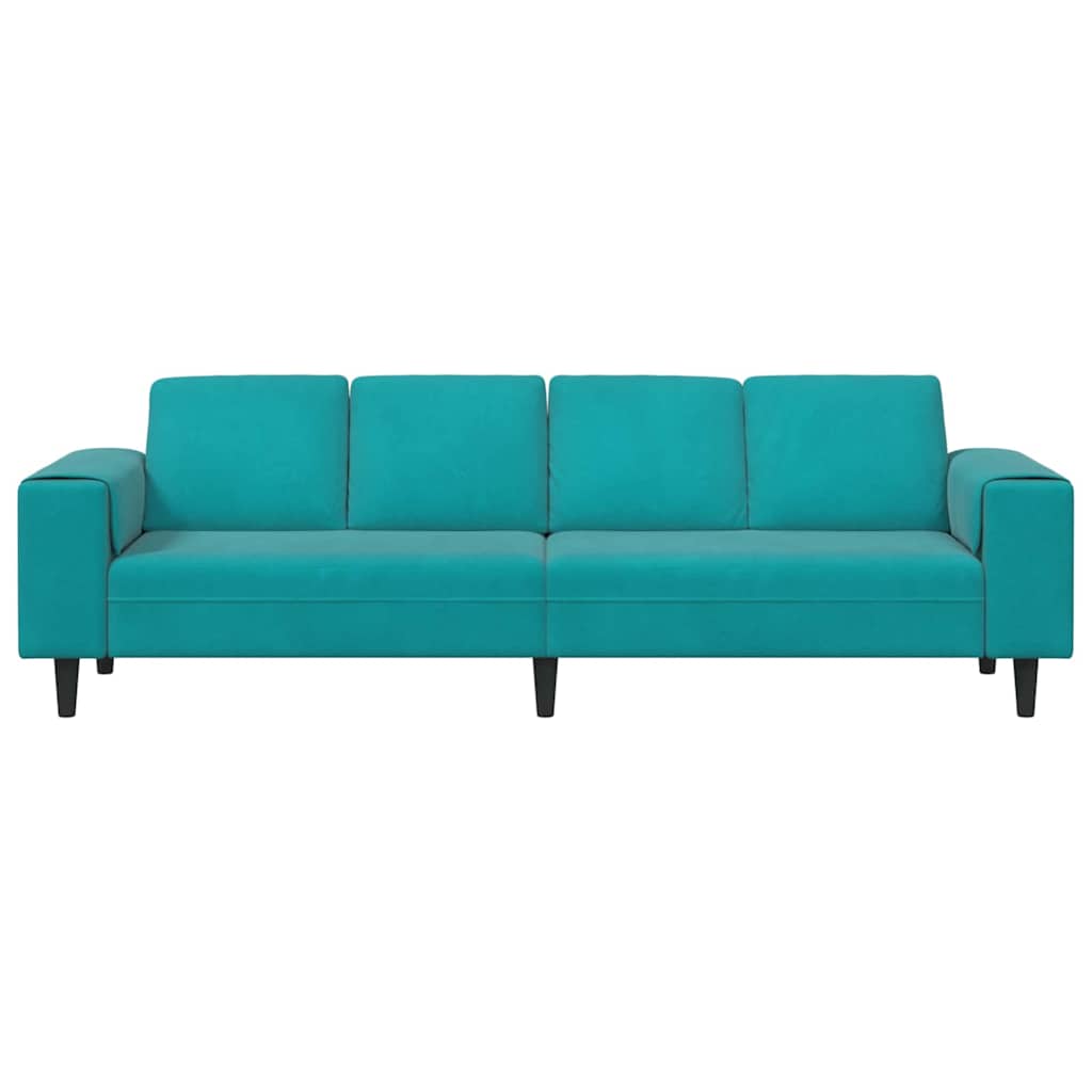 vidaXL Sofa do salonu Turkusowy 250 x 188 x 76 cm