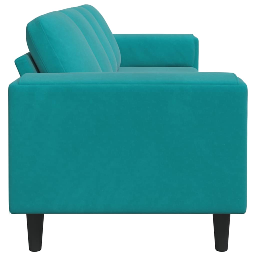 vidaXL Sofa do salonu Turkusowy 250 x 188 x 76 cm