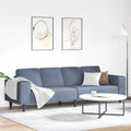 vidaXL Sofa Niebieski 250 x 77 x 76 cm Tkanina sztruksowa