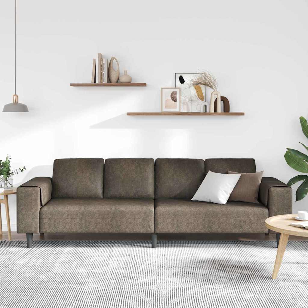vidaXL Sofa do salonu Ciemnoszary 250 x 77 x 76 cm