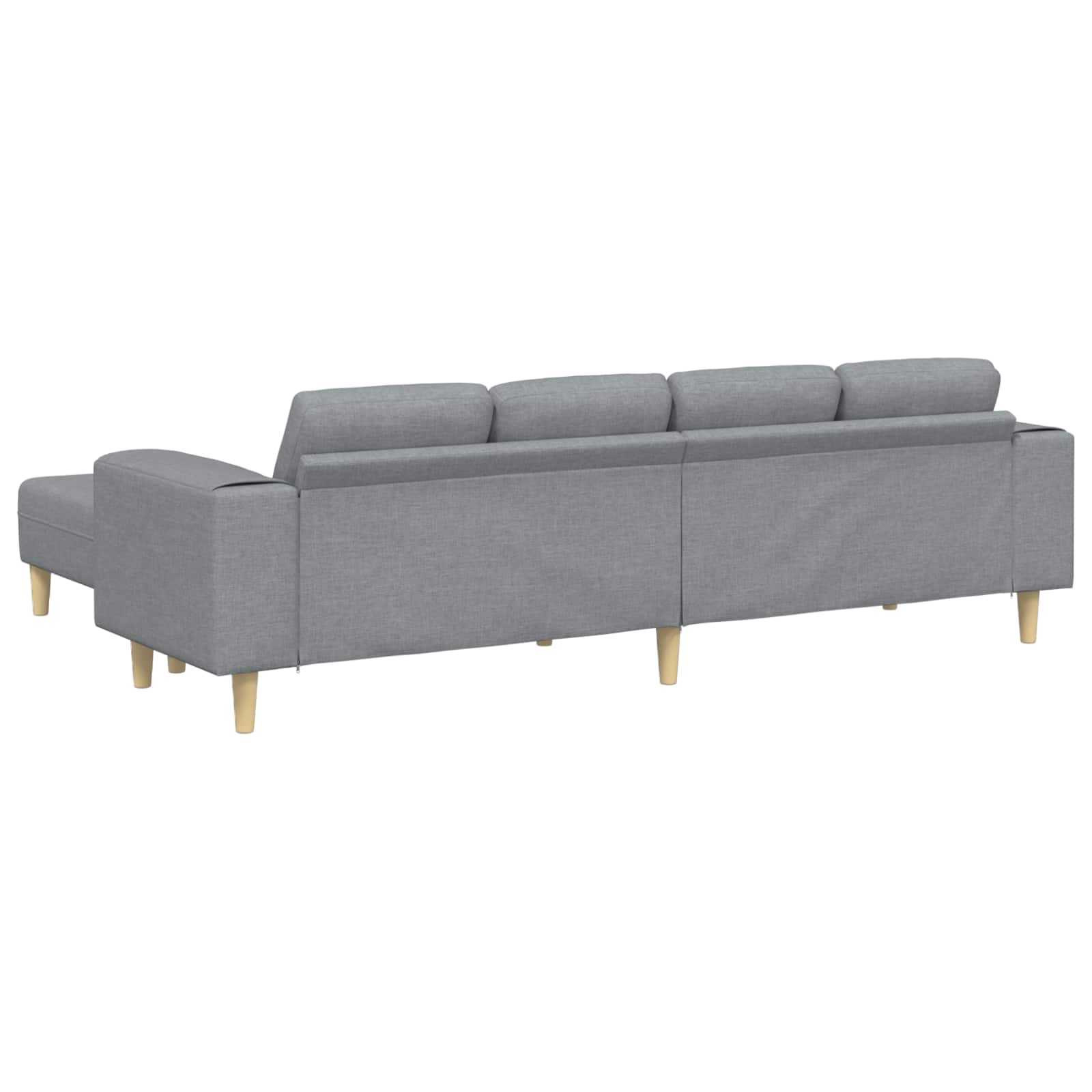 vidaXL Sofa do salonu 3 pcs Jasnoszary Poliester