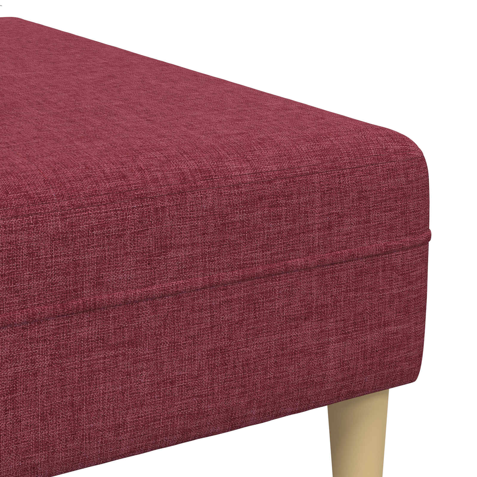 vidaXL Sofa do salonu 3 pcs Czerwone wino 250 x 188 x 76 cm Poliester
