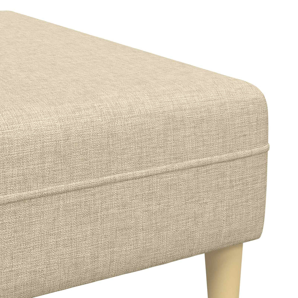 vidaXL Sofa do salonu 3 pcs Kremowy Poliester