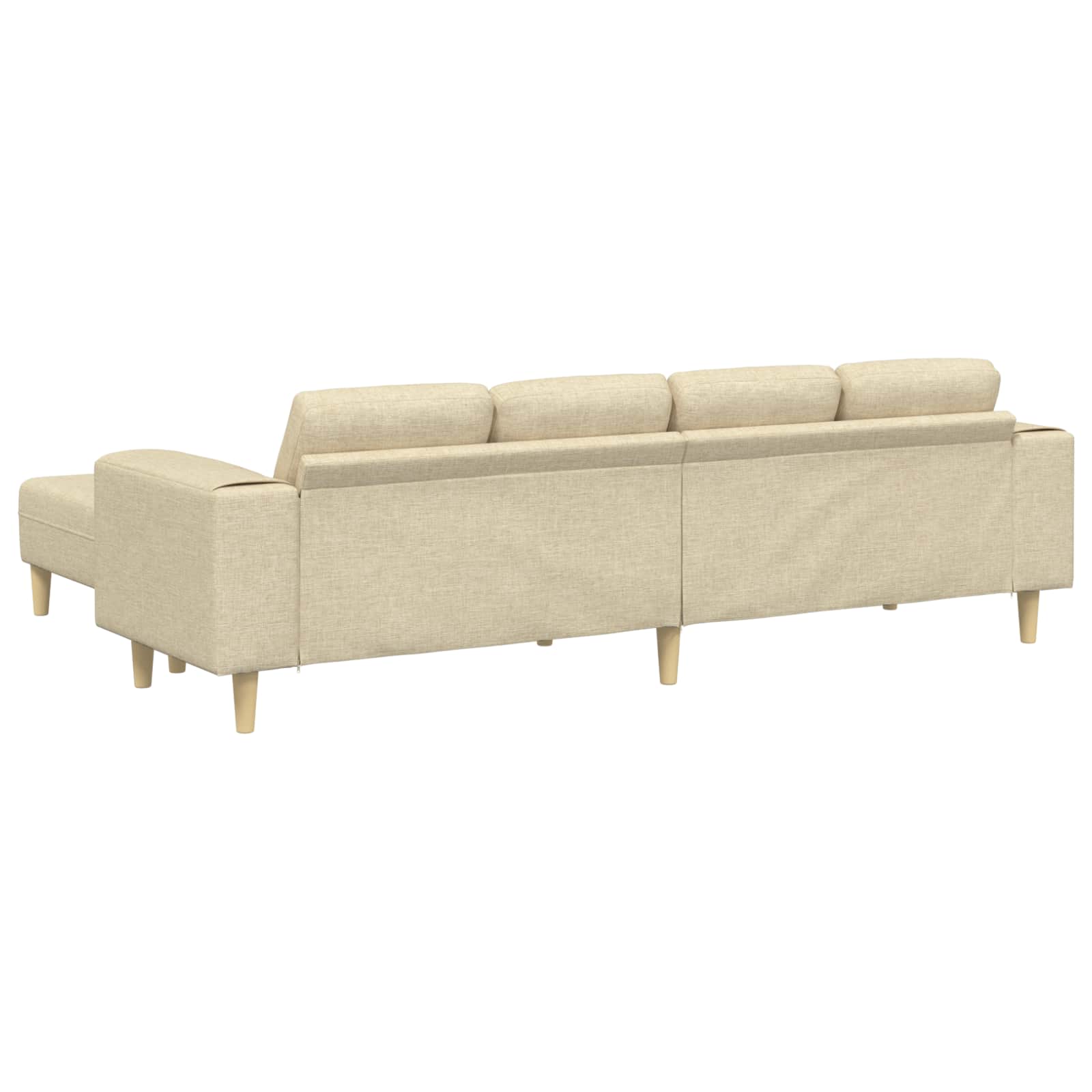 vidaXL Sofa do salonu 3 pcs Kremowy Poliester