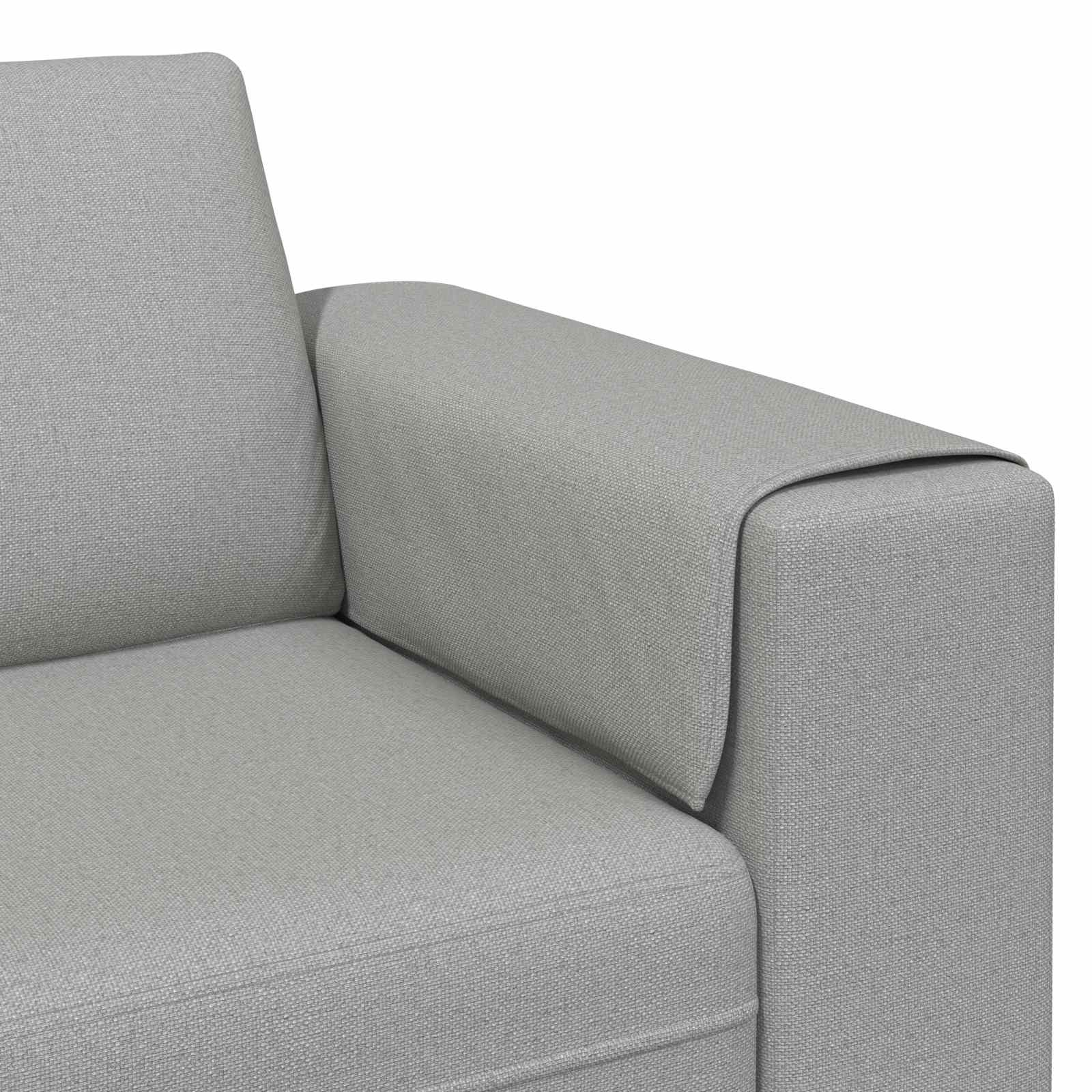 vidaXL Sofa do salonu 3 pcs Szary chmur 250 x 188 x 76 cm Poliester