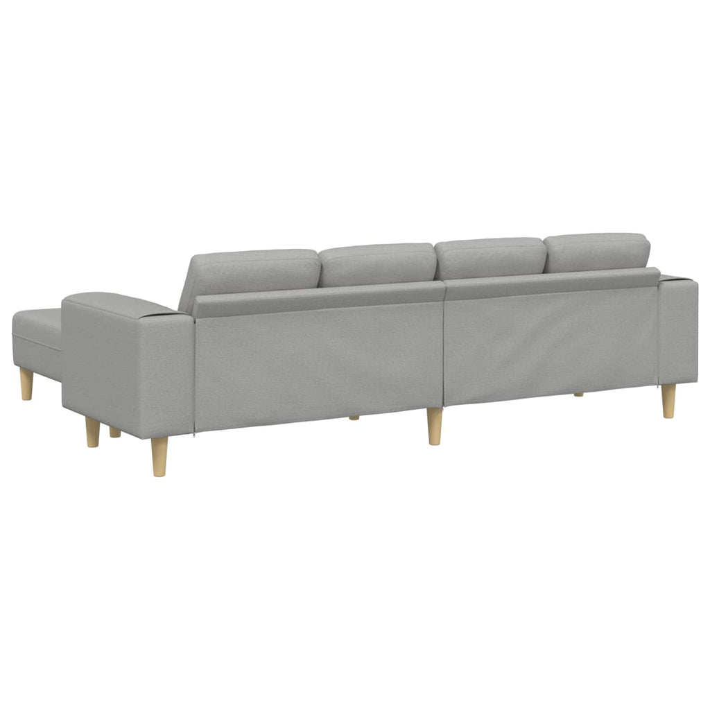 vidaXL Sofa do salonu 3 pcs Szary chmur 250 x 188 x 76 cm Poliester