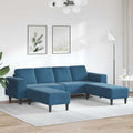 vidaXL Sofa do salonu 3 pcs Niebieski 250 x 188 x 76 cm