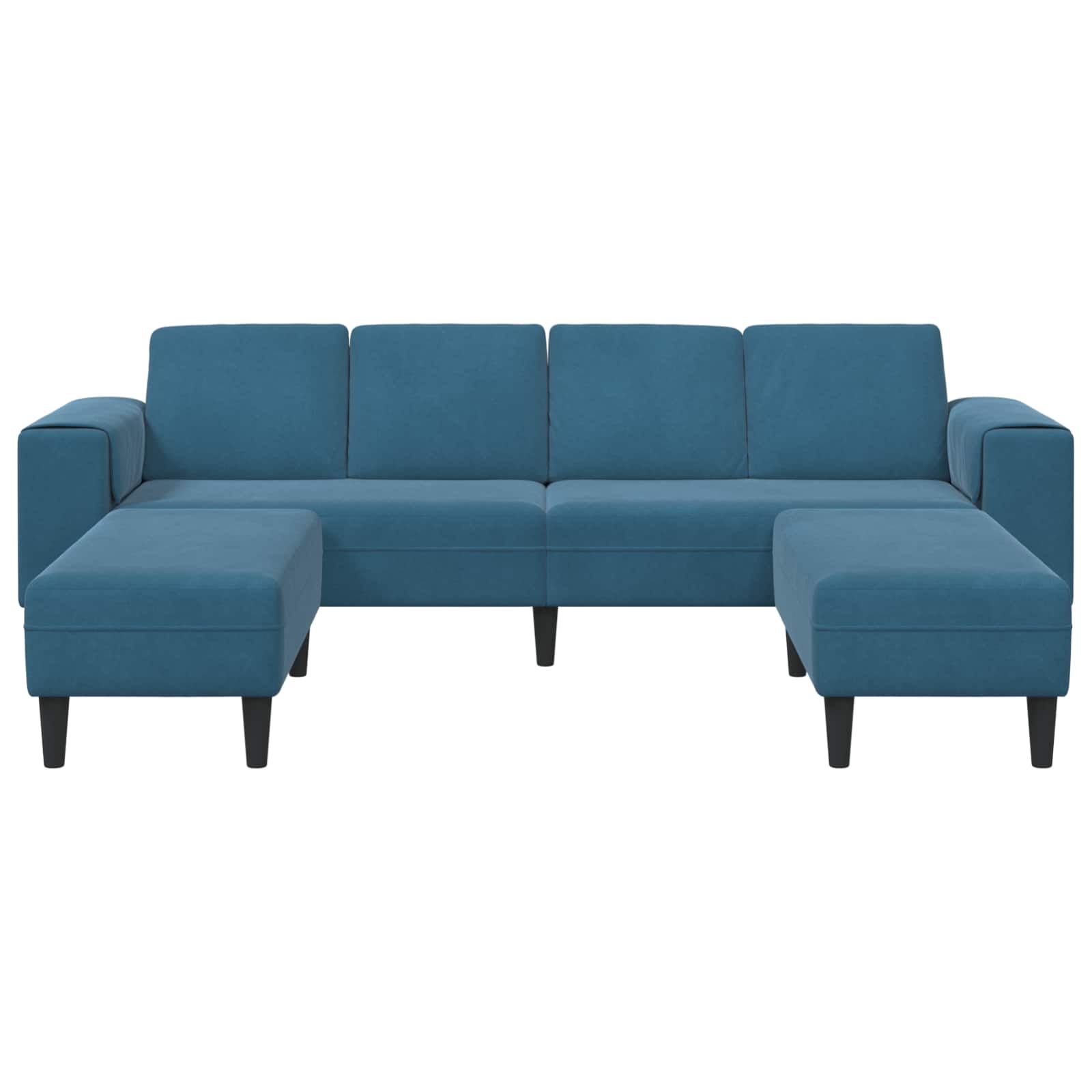 vidaXL Sofa do salonu 3 pcs Niebieski 250 x 188 x 76 cm