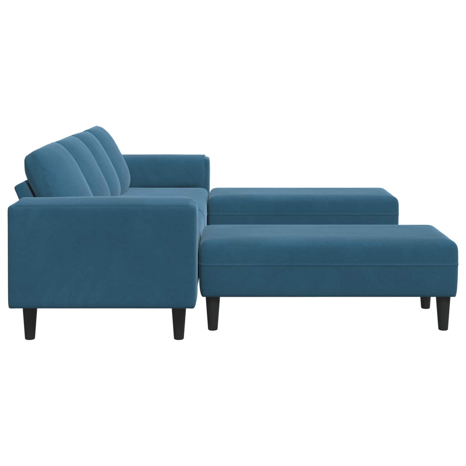 vidaXL Sofa do salonu 3 pcs Niebieski 250 x 188 x 76 cm