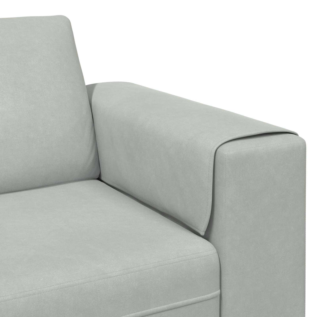 vidaXL Sofa do salonu 3 pcs Jasnoszary 250 x 188 x 76 cm
