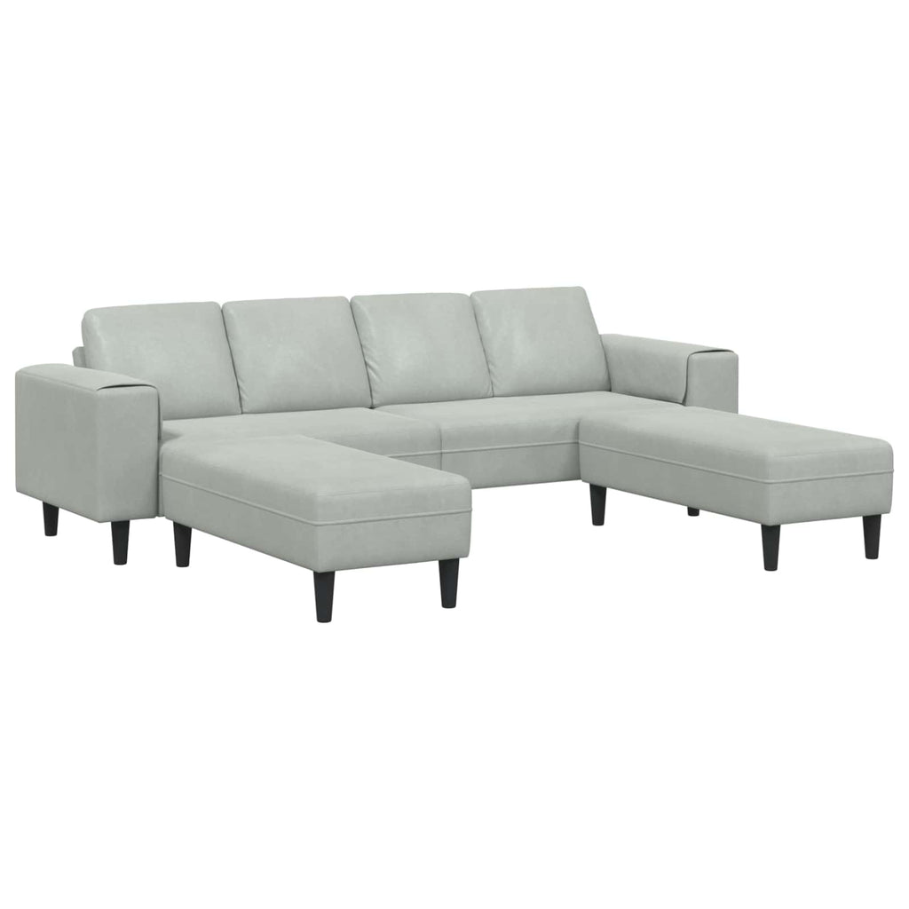 vidaXL Sofa do salonu 3 pcs Jasnoszary 250 x 188 x 76 cm