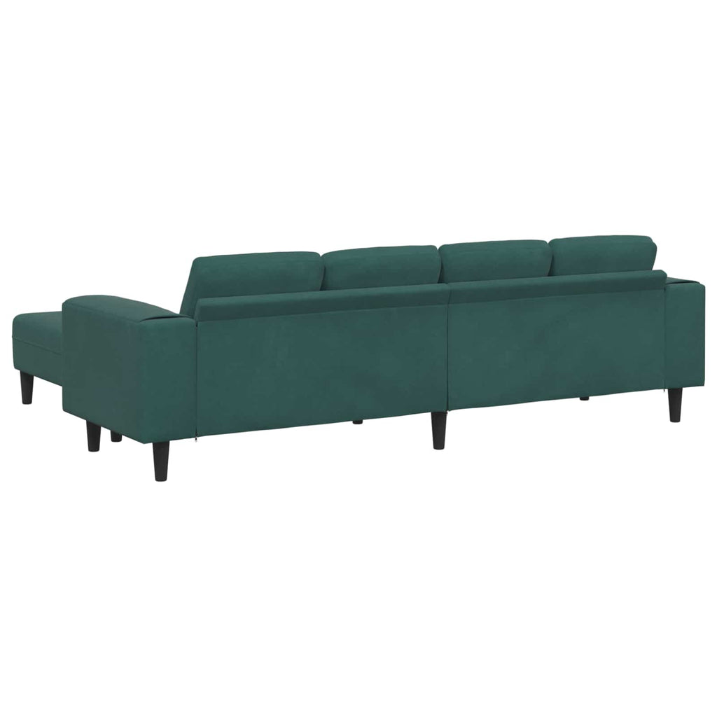 vidaXL Sofa do salonu 3 pcs Ciemna zieleń 250 x 188 x 76 cm