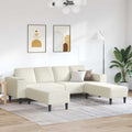 vidaXL Sofa do salonu 3 pcs Kremowy 250 x 188 x 76 cm