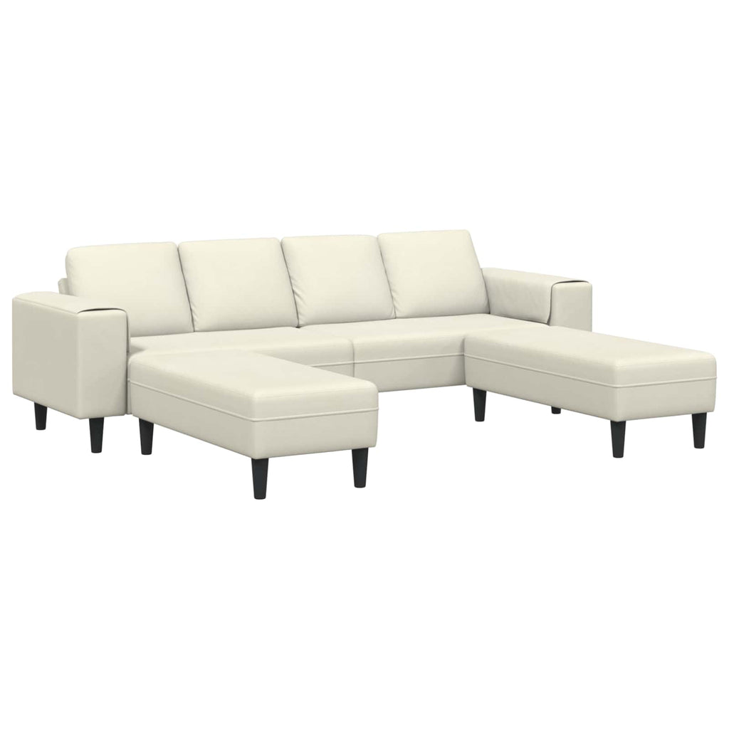 vidaXL Sofa do salonu 3 pcs Kremowy 250 x 188 x 76 cm