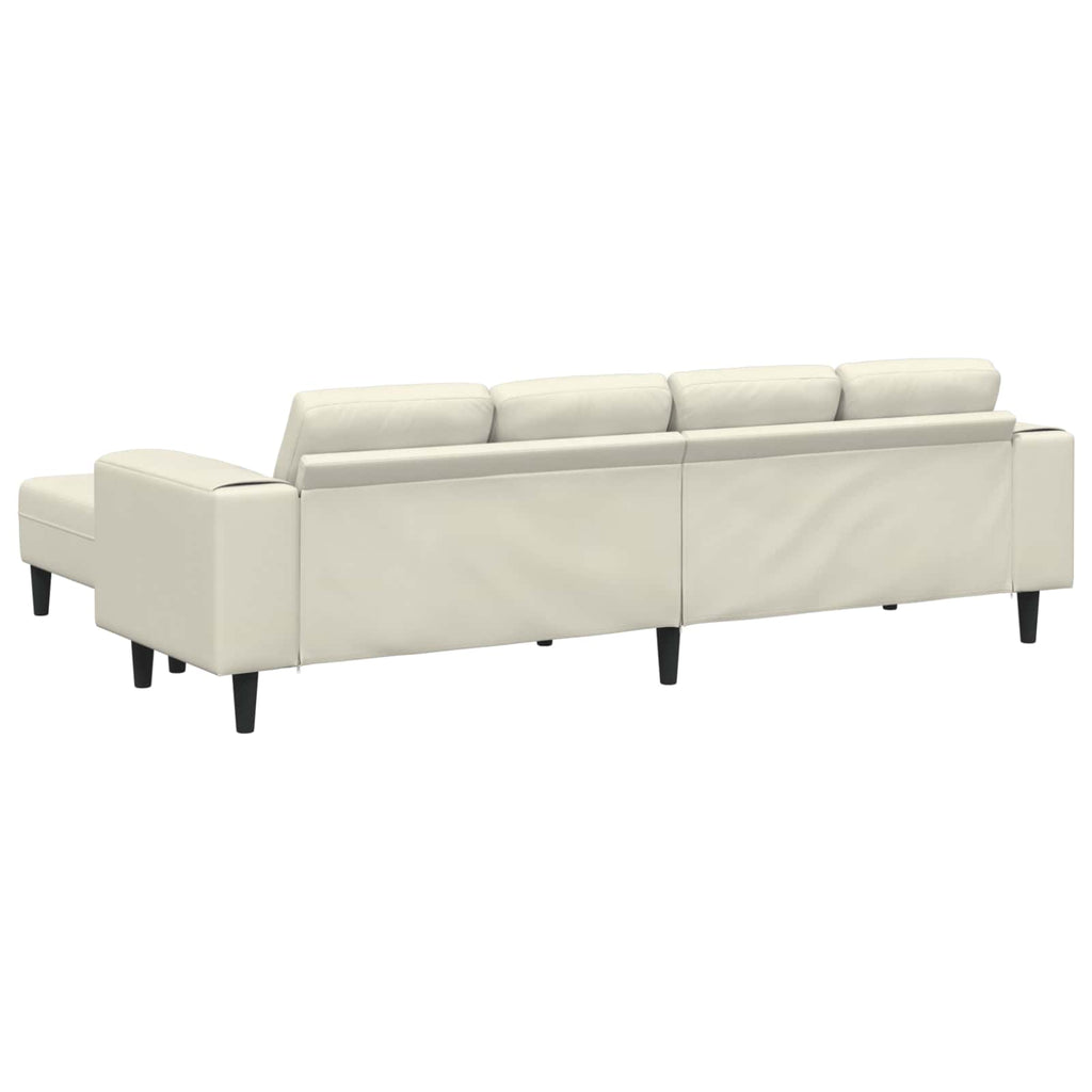 vidaXL Sofa do salonu 3 pcs Kremowy 250 x 188 x 76 cm