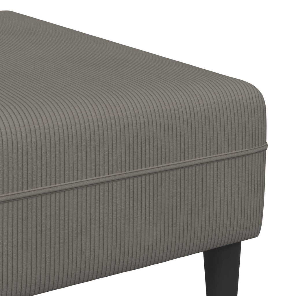 vidaXL Sofa Jasnoszary 250 x 188 x 76 cm Tkanina sztruksowa