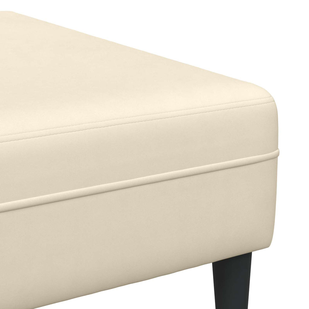 vidaXL Sofa Kremowy 250 x 188 x 76 cm Tkanina sztruksowa